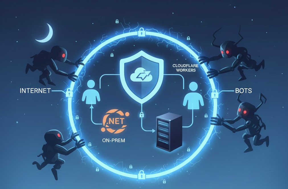Poster image for Doing C# with onprem hosting and Cloudlfare Tunnels - day 1